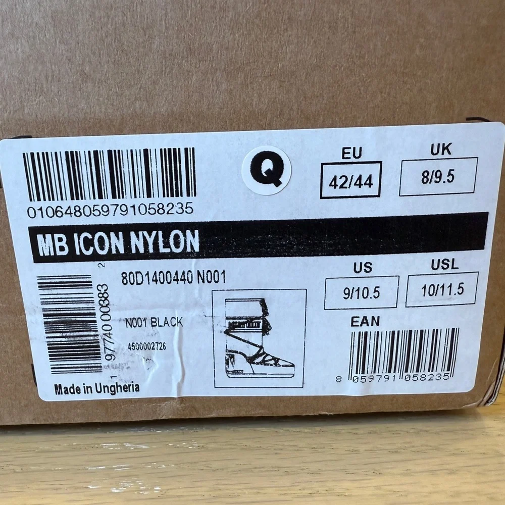 Moon Boot Icon Nylon Black Snow Boots - Picture 4 of 4